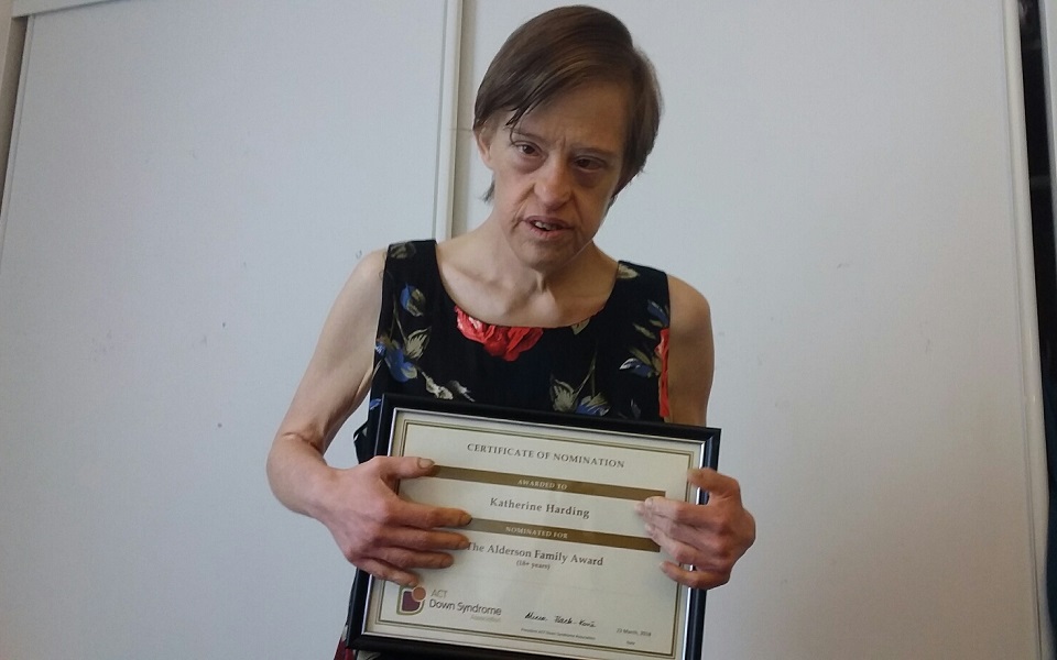 Kathy receives ‘Alderson Family Award’